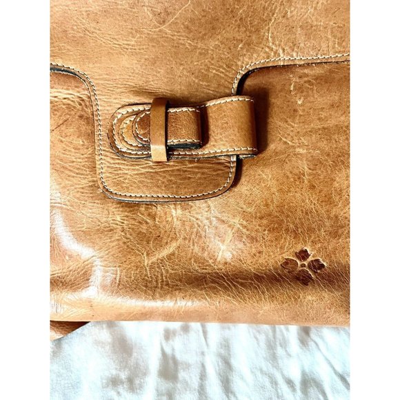 Patricia Nash Satchel Purse Bag Italian Leather Top Handle and Shoulder Strap - Picture 4 of 9